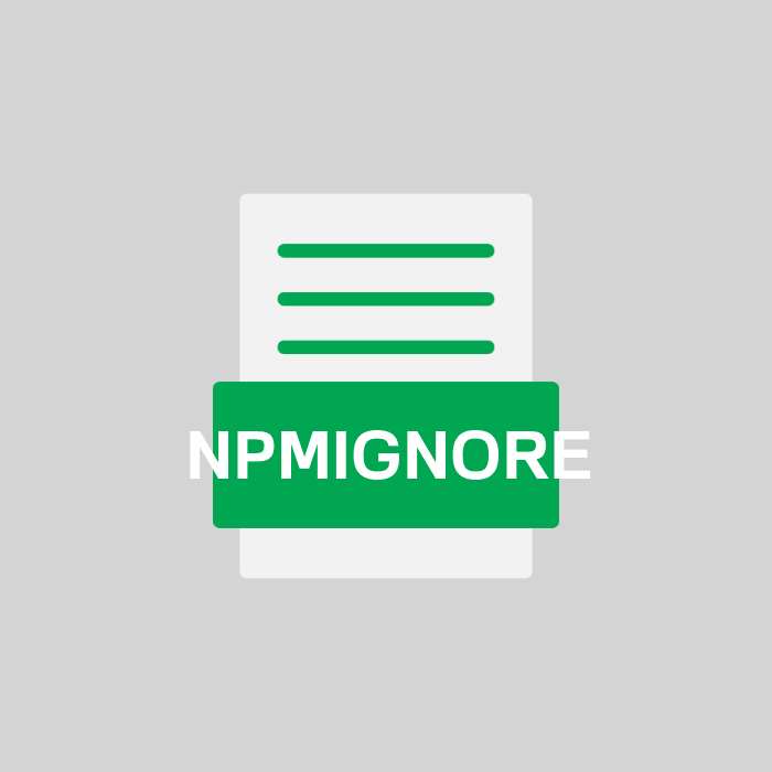 NPMIGNORE Endung