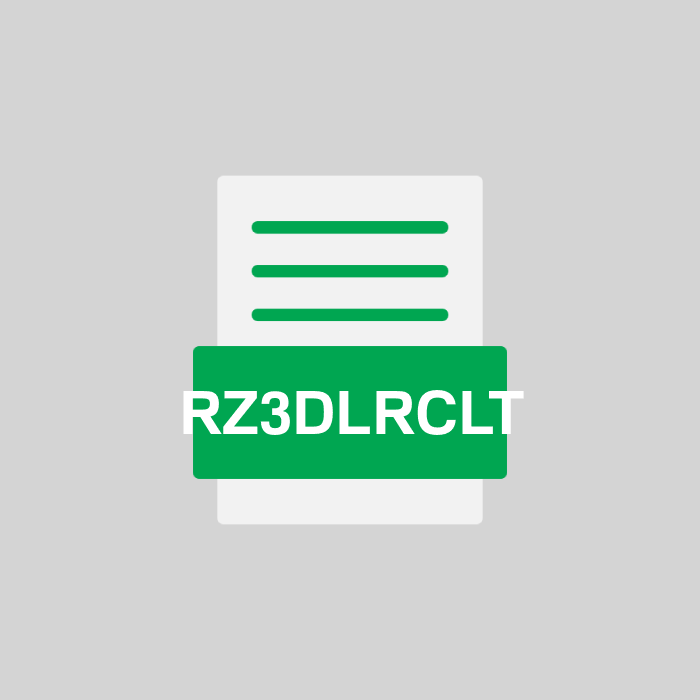 RZ3DLRCLT Endung