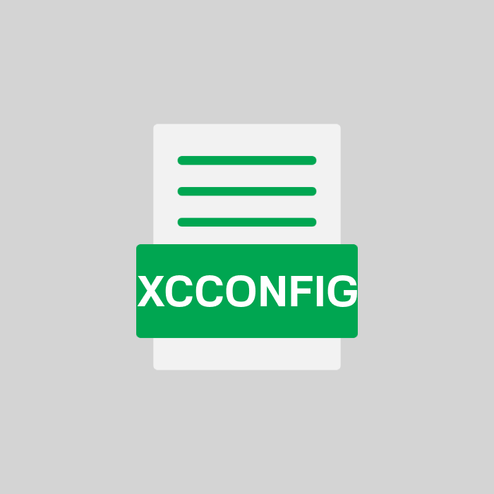 XCCONFIG Endung