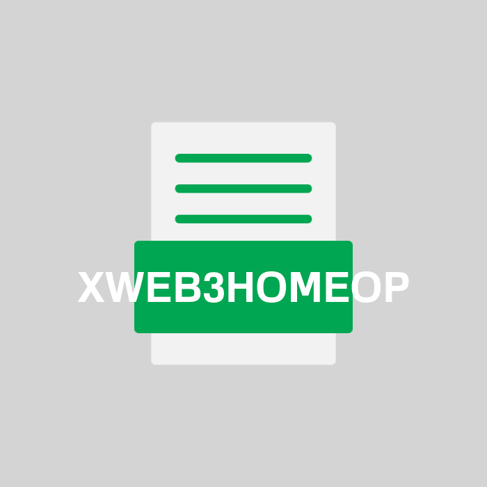 XWEB3HOMEOP Endung