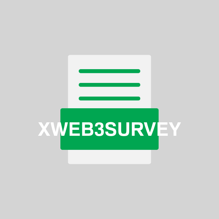 XWEB3SURVEY Endung