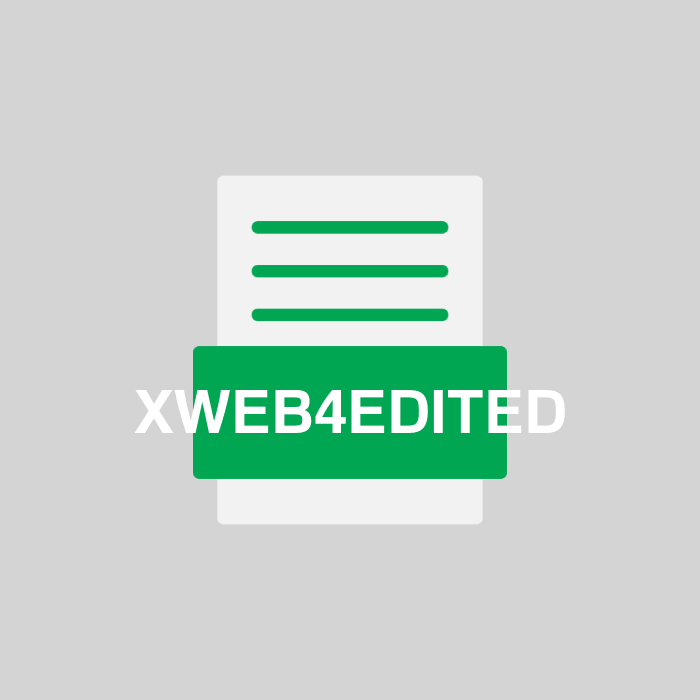 XWEB4EDITED Endung