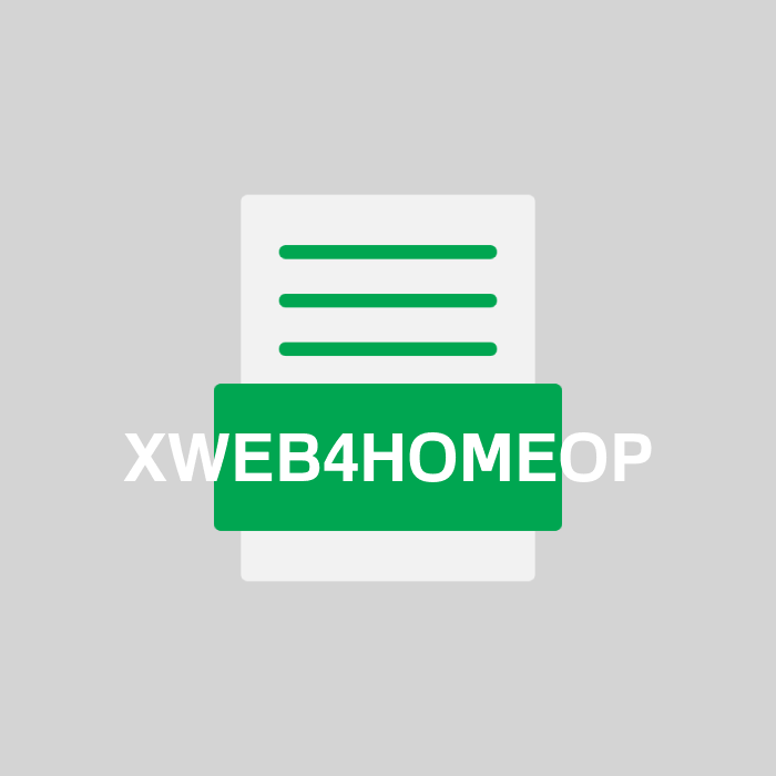 XWEB4HOMEOP Endung