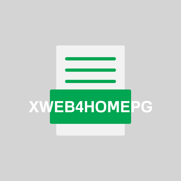 XWEB4HOMEPG Endung