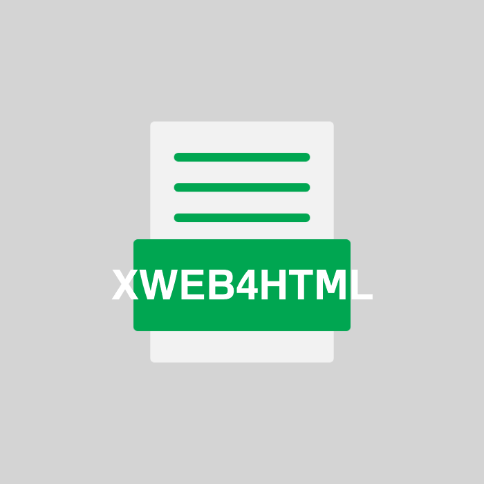 XWEB4HTML Endung