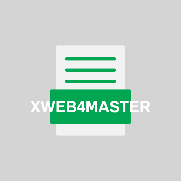 XWEB4MASTER Endung