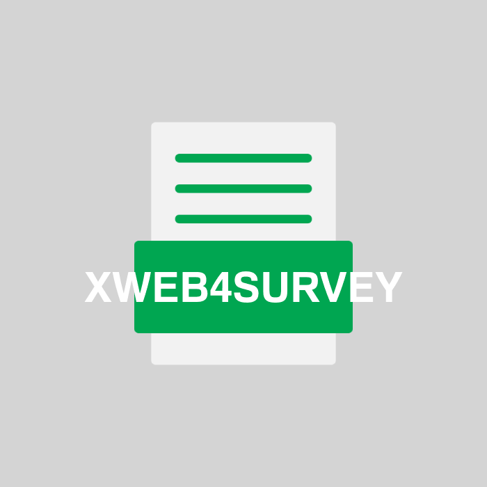 XWEB4SURVEY Endung