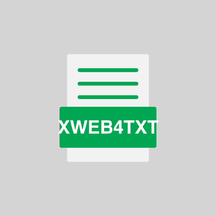 XWEB4TXT Endung