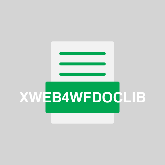 XWEB4WFDOCLIB Endung