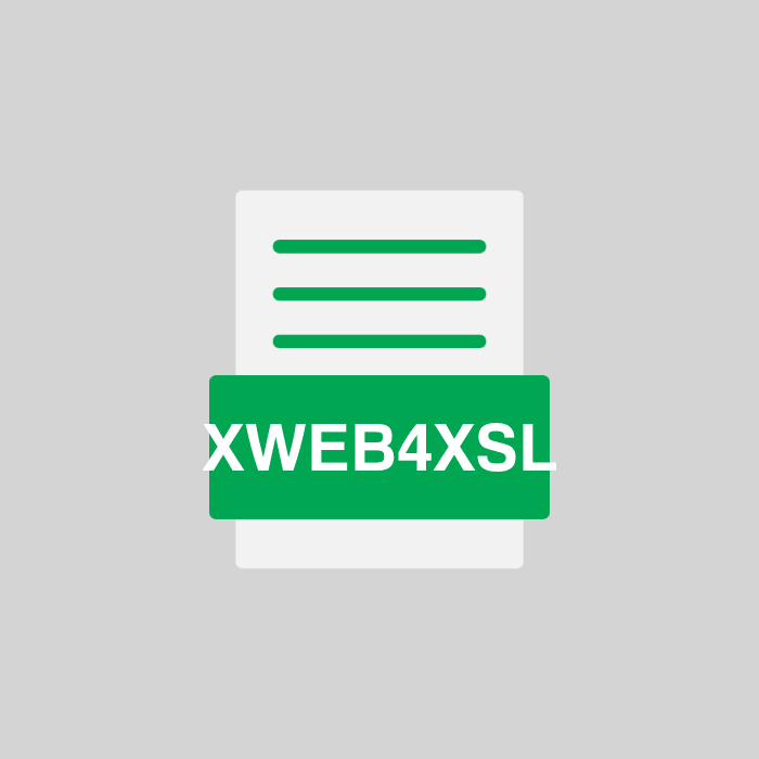 XWEB4XSL Endung